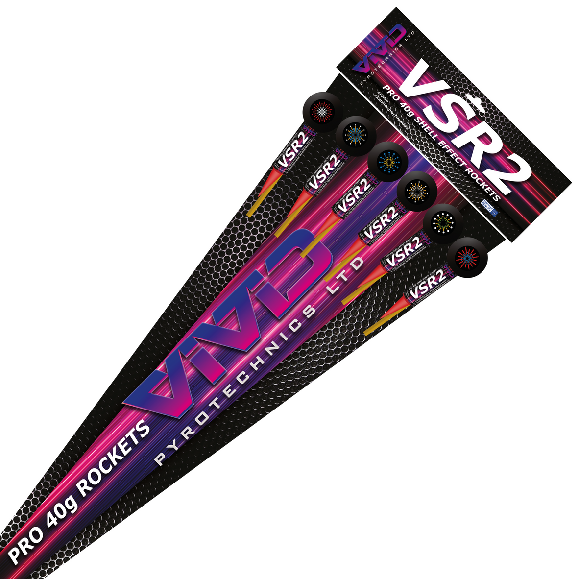PACK DE FUSÉES VSR2 PAR VIVID PYROTECHNICS