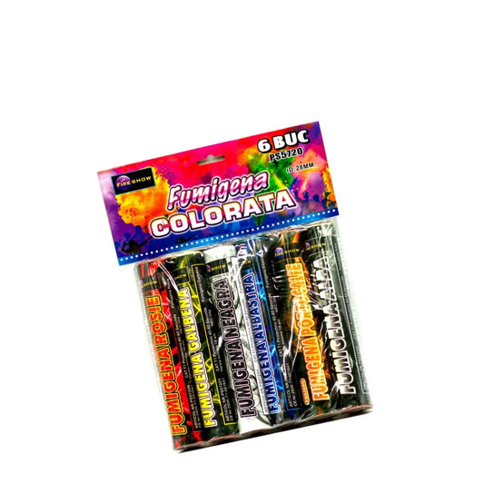 Colored Smoke Grenades with Ring 6Pcs/Set