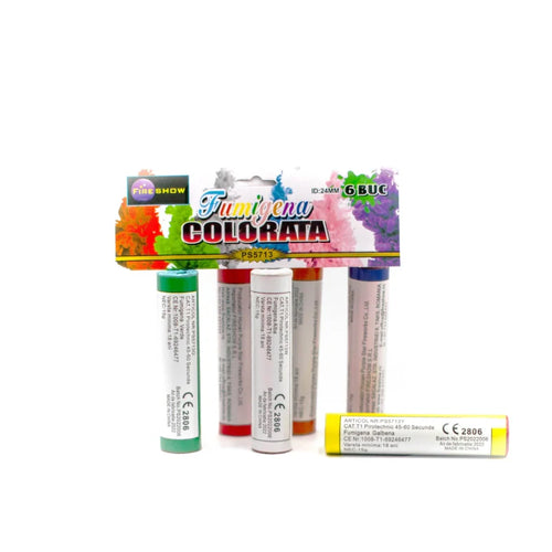 Colored Smoke Bombs Set of 6 Pieces