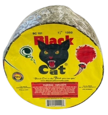 Pétards Black Cat – Rouleau de 1000