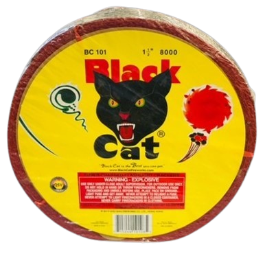 Pétards Black Cat – Rouleau de 8000